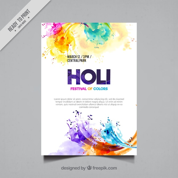  brochure, flyer, poster, watercolor, abstract, party, love, template, brochure template, paint, party poster, leaflet, dance, spring, color, celebration, happy, india, colorful, event