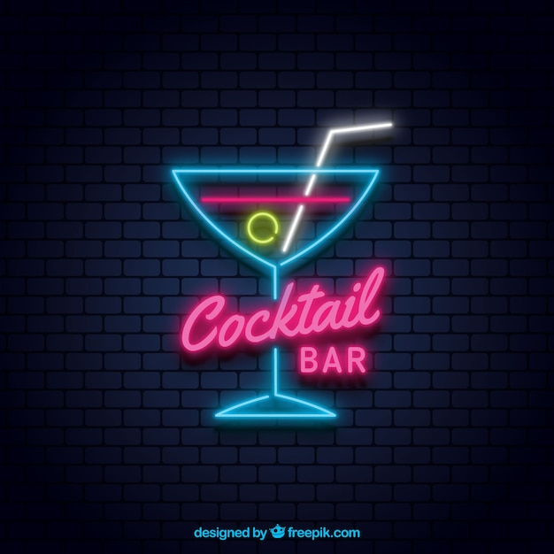  light, fruit, colorful, tropical, sign, neon, bar, glass, juice, sparkle, cocktail, drinks, alcohol, glow, flare, bright, cocktails, fruit juice, delicious, neon sign