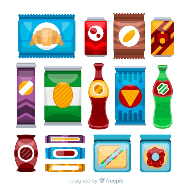  food, design, box, chocolate, colorful, flat, flat design, drinks, package, eat, sandwich, machine, donut, eating, snack, meal, chips, pack, chip, croissant
