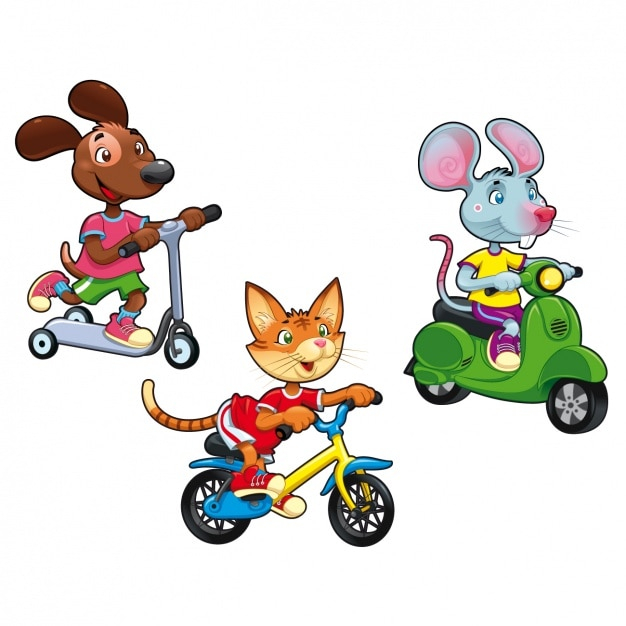 dog,animal,cat,cute,color,animals,motorcycle,bike,mouse,colour,cute animals,scooter,collection,set,colored,coloured