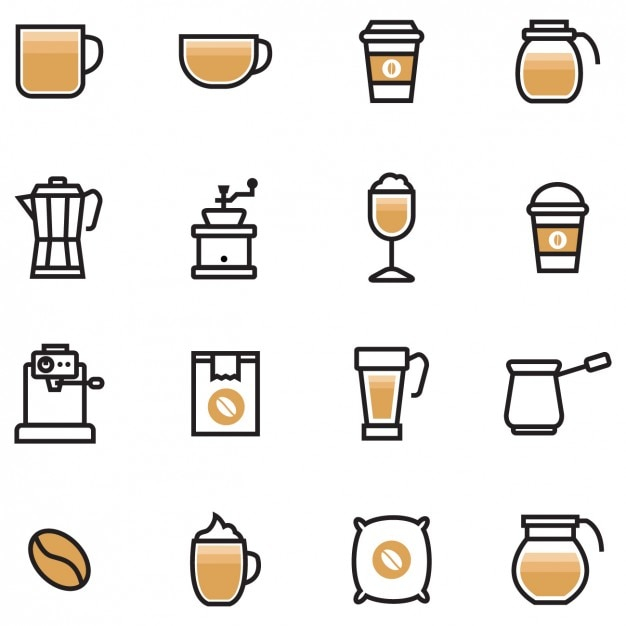 coffee,icons,coffee cup,cup,machine,mug,coffee bean,pack,bean,coffee mug,collection,mill,set,coffee machine,coffee maker,maker,coloured,coffee mill