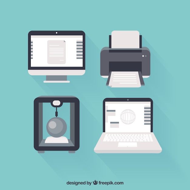  design, icon, computer, icons, laptop, flat, pictogram, flat design, print, printer, flat icon, computers, computing, printers