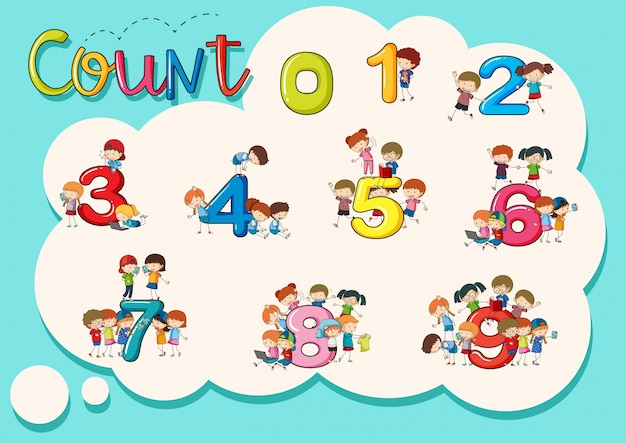 poster,children,student,number,boy,numbers,drawing,math,mathematics,three,five,count,four,two,six,seven,zero,counting,eight,nine