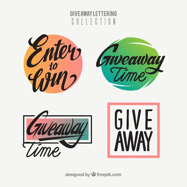 label,badge,typography,font,text,creative,winner,win,lettering,contest,pack,collection,calligraphic,set,giveaway,contests