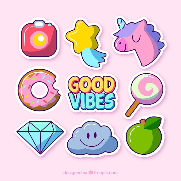 Free: Cute variety of funny stickers 
