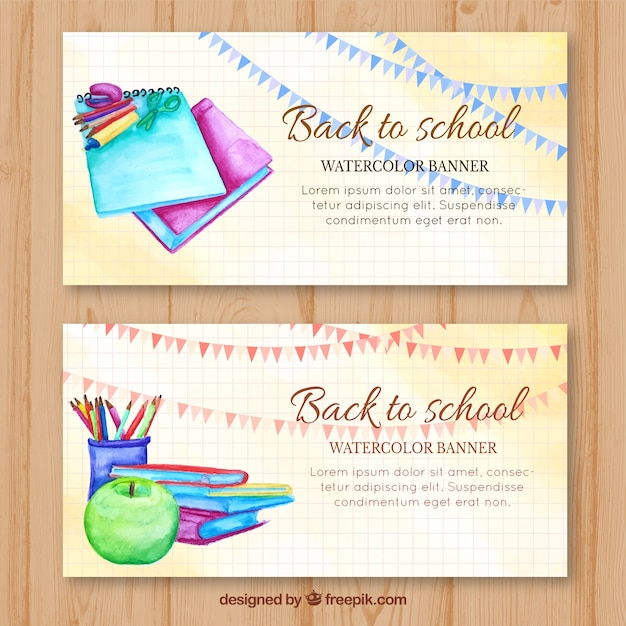 banner,watercolor,school,template,education,student,banners,cute,books,colorful,back to school,study,apple,students,flags,college,class,learn,back,teaching