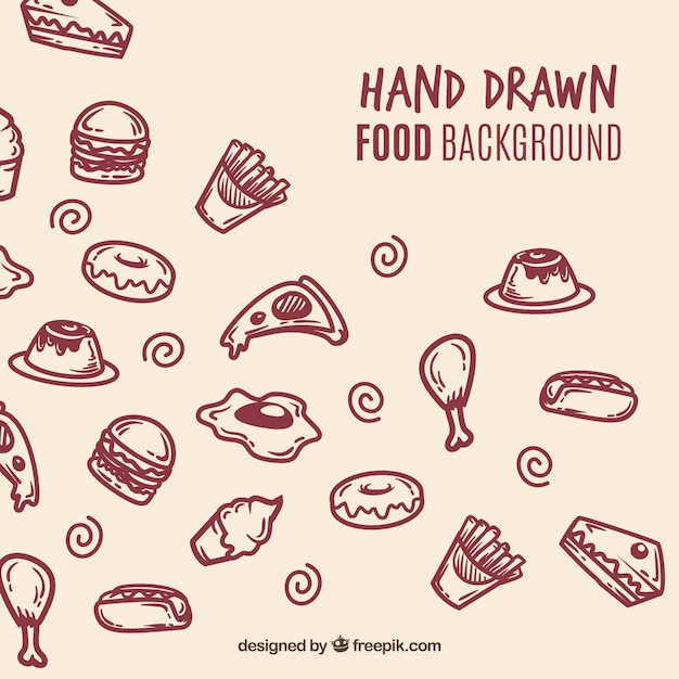 background,pattern,food,hand,dog,cake,pizza,kitchen,hand drawn,chicken,cupcake,backdrop,burger,cooking,fast food,drawing,egg,eat,hand drawing,donut