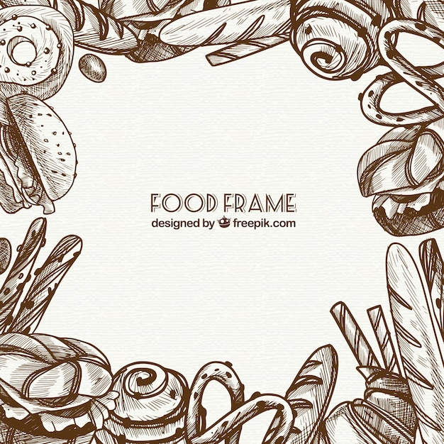 frame,food,hand,ornament,frames,bakery,kitchen,hand drawn,cupcake,bread,cooking,decoration,drawing,dinner,decorative,ornamental,sandwich,eat,hand drawing,donut