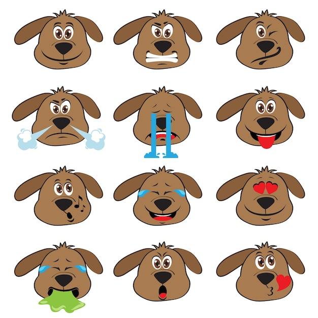 love,icon,dog,character,cartoon,sticker,animal,comic,face,icons,cute,smile,happy,eye,white background,animals,avatar,sign,pet,fun