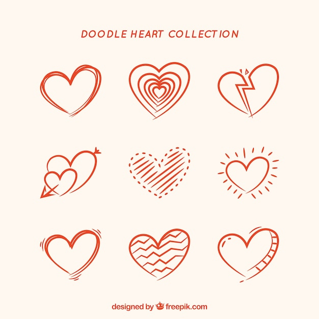 heart,hand,red,hand drawn,icons,doodle,shape,drawing,hearts,hand drawing,heart shape,drawn,pack,collection,set,doodle icons,doodle heart,doodle set