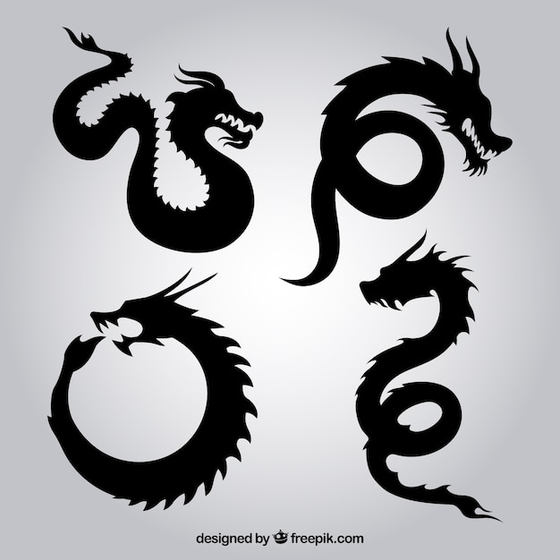 animal,silhouette,dragon,monster,fantasy,asian,silhouettes,ancient,mystery,legend
