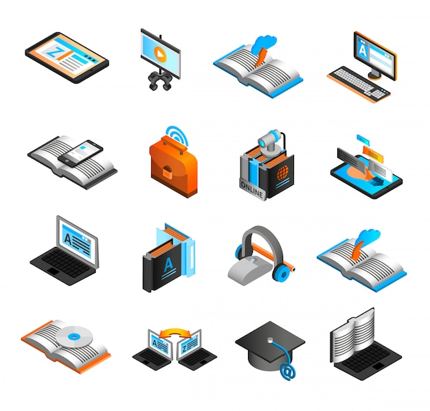 business,computer,phone,social media,mobile,marketing,graduation,icons,books,laptop,network,internet,social,pencil,sign,smartphone,isometric,mail,tablet,hat