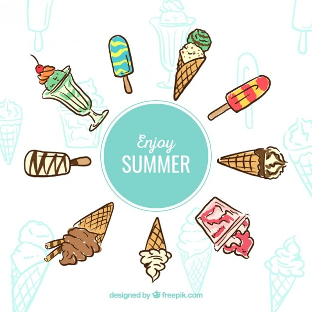 background,summer,ice cream,ice,illustration,cream,enjoy,summertime,ice creams,creams