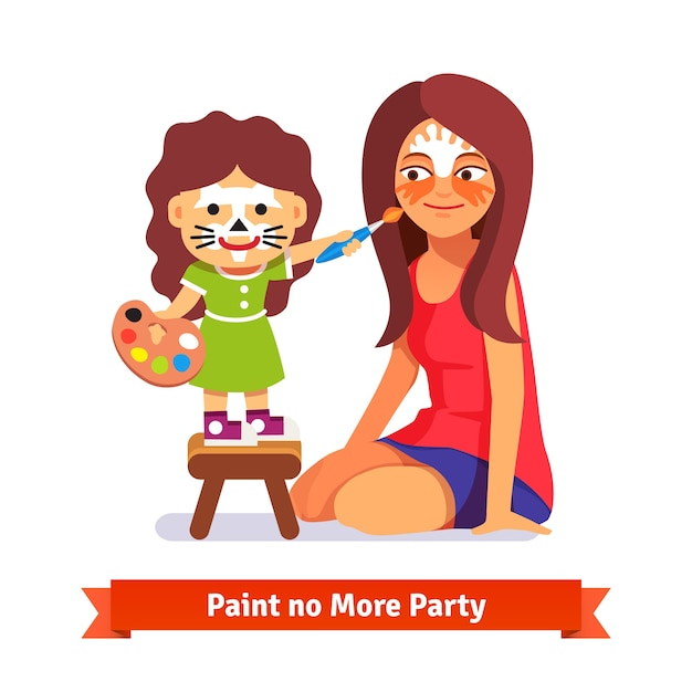 background,people,baby,party,icon,character,cartoon,animal,hands,paint,cat,brush,teacher,face,color,tattoo,kid,event,child,festival