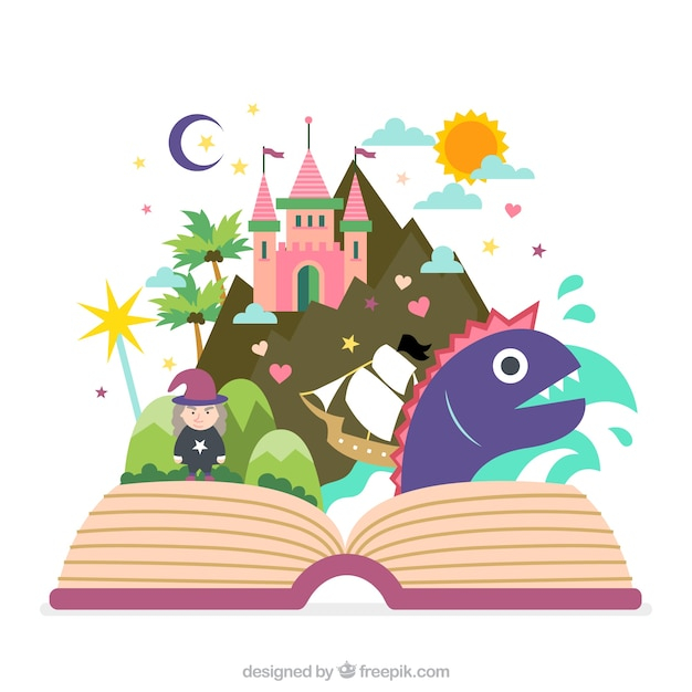 book,education,child,monster,castle,fairy,open book,open,fairy tale,imagination,educational,tale