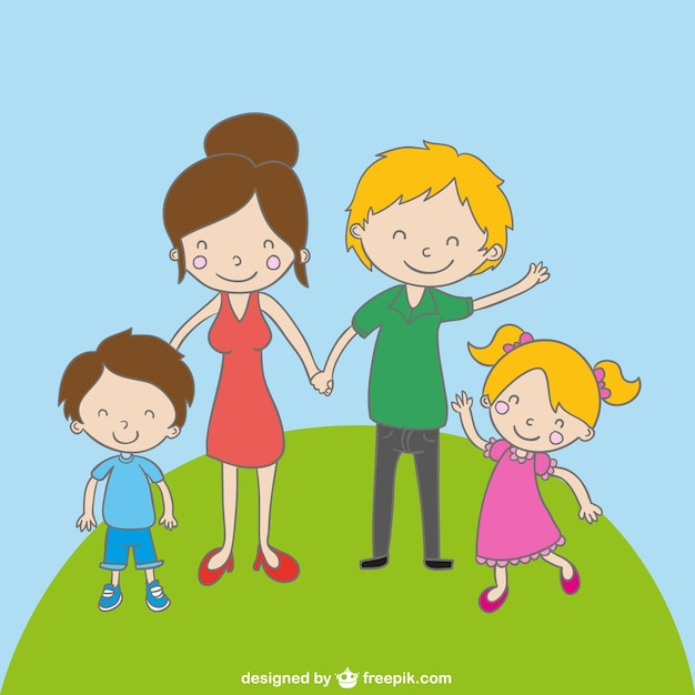 hand,children,family,cartoon,hand drawn,cute,mother,child,human,drawing,illustration,father,graphics,hand drawing,characters,cartoon characters,parents,figure,stick