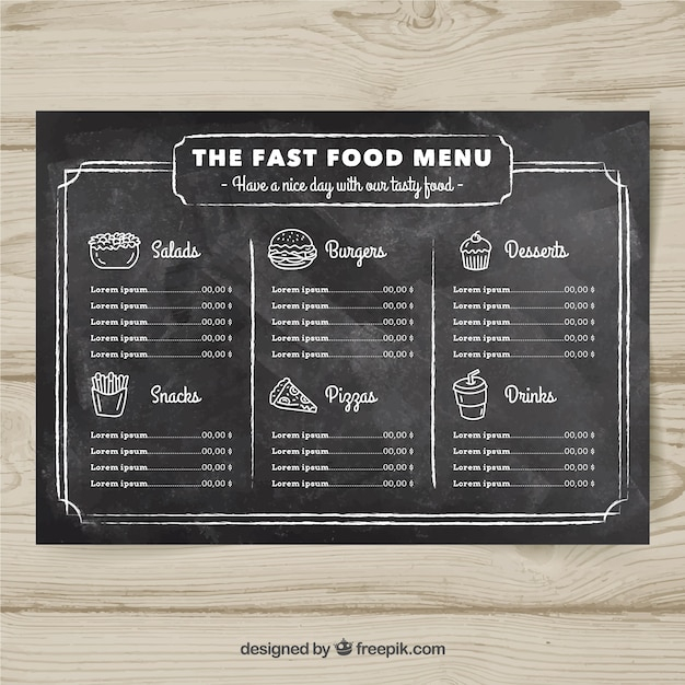  food, menu, design, template, restaurant, chef, restaurant menu, cook, chalkboard, cooking, fast food, chalk, food menu, dinner, eat, print, diet, eating, dish, fast