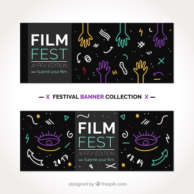banner,hand,banners,hand drawn,color,celebration,stars,cinema,film,colorful,festival,movie,decorative,writing,celebrate,sitting,festive,production,drawn,special