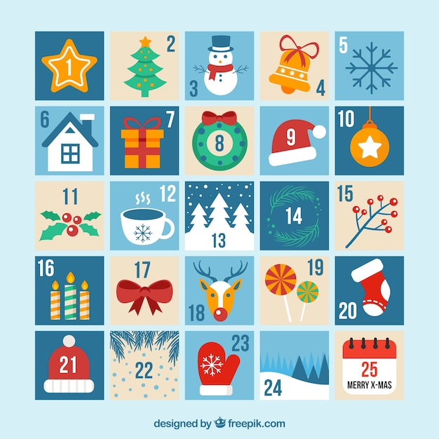 calendar,christmas,winter,merry christmas,design,xmas,celebration,flat,decoration,christmas decoration,elements,flat design,december,decorative,date,cold,culture,diary,holidays,advent
