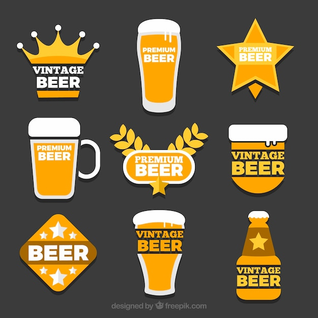 logo,design,beer,logos,flat,bar,drink,branding,flat design,mug,identity,brand,barrel,foam,brand identity,beverage,collection,barley,brewery,beers