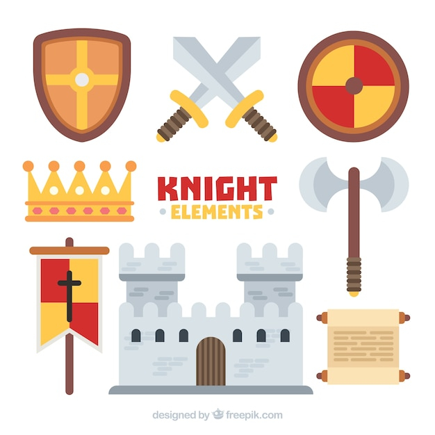shield,metal,flat,elements,royal,flat design,army,helmet,soldier,history,traditional,fight,knight,medieval,antique,protection,warrior,pack,collection,set