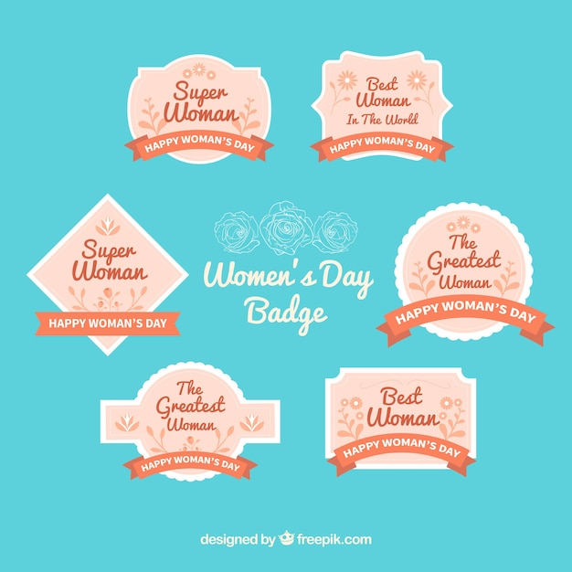 design,celebration,badges,holiday,labels,flat,flat design,celebrate,lady,freedom,female,international,day,8 march,pack,8,collection,set,march,womens
