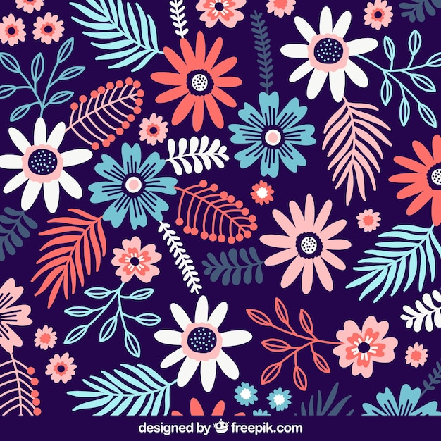 background,flower,floral,flowers,nature,spring,leaves,flat,plant,natural,blossom,beautiful,style,petals,different,bloom,vegetation,blooming,flat style,species