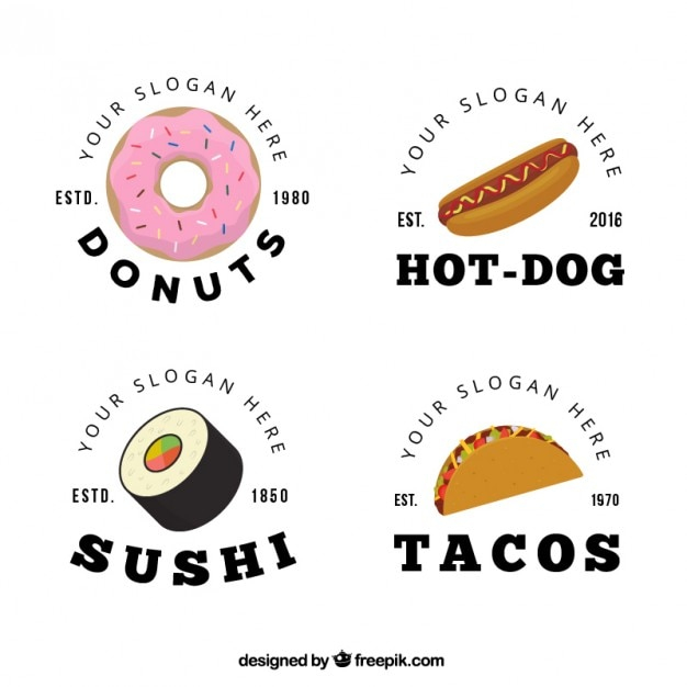 logo,food,template,retro,food logo,fast food,sushi,donut,retro logo,logo template,hot dog,taco,delicious,ice-cream
