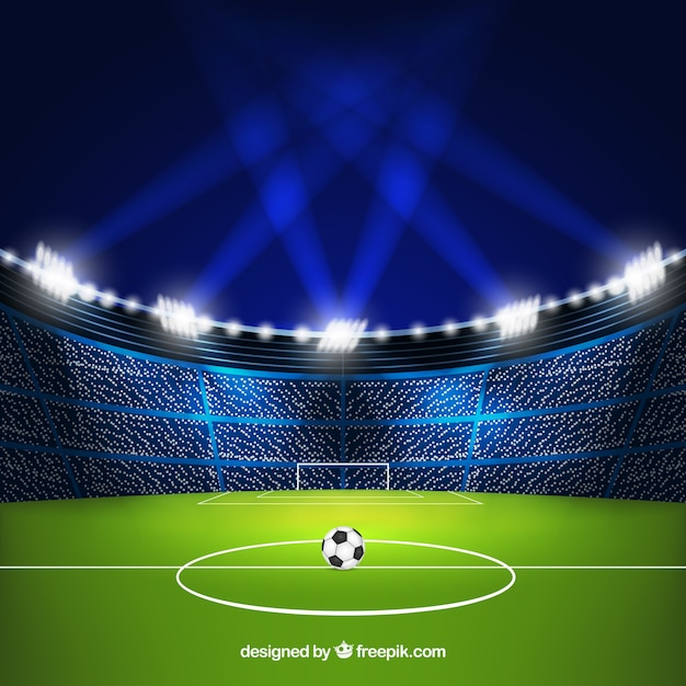  background, sport, football, game, lights, ball, field, stadium, style, football field, realistic, football stadium, football game