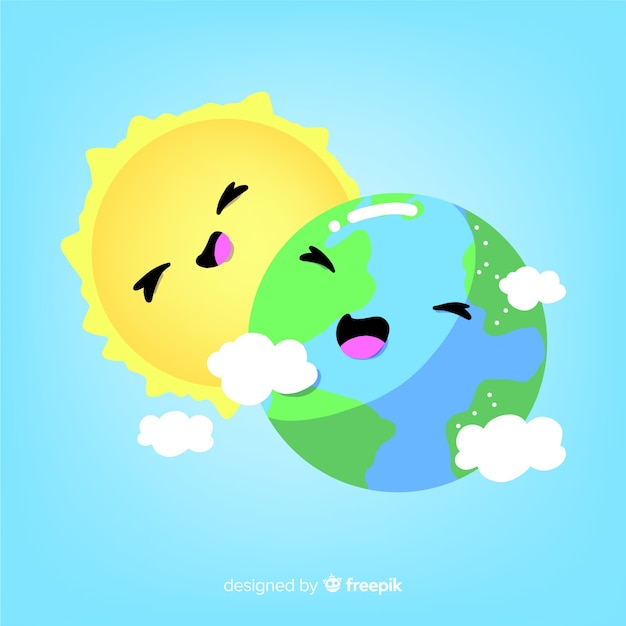  background, sun, earth, cute, mother, clouds, eco, organic, environment, ecology, funny, development, cute background, characters, ground, eco friendly, nice, sustainable, friendly, vegetation