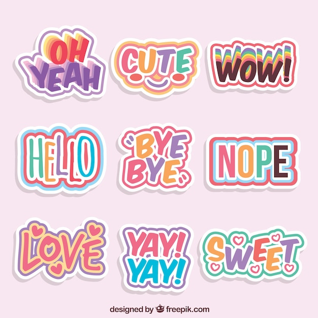 label,love,decoration,modern,stickers,decorative,funny,message,words