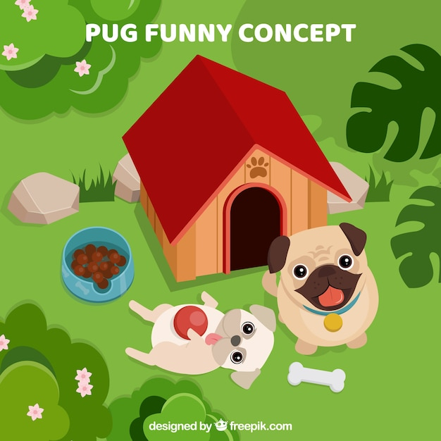 design,house,dog,animal,cute,grass,garden,colorful,couple,flat,friends,pet,smiley,flat design,fun,funny,dish,cute animals,love couple,lovely