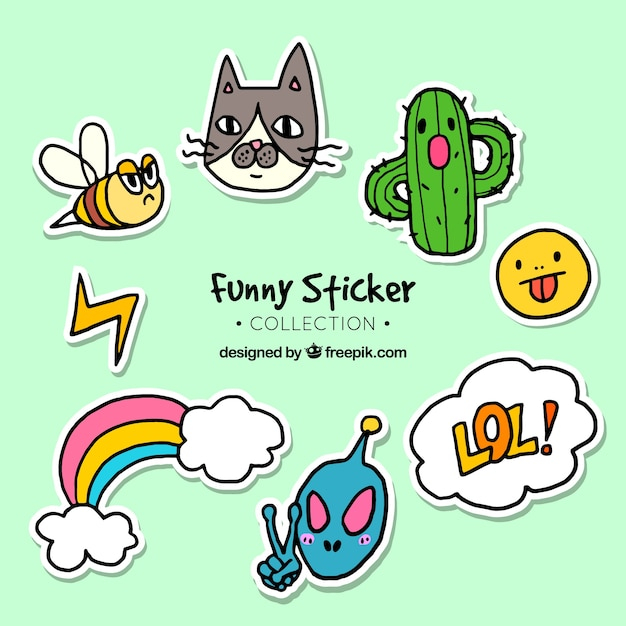 Free: Funny sticker collection 