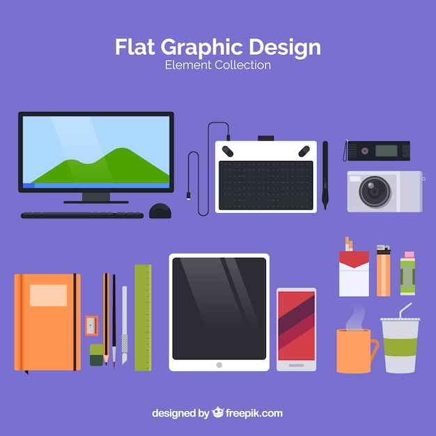 design,computer,graphic design,icons,graphic,notebook,tablet,tools,elements,design elements,pack,collection,set,pencils
