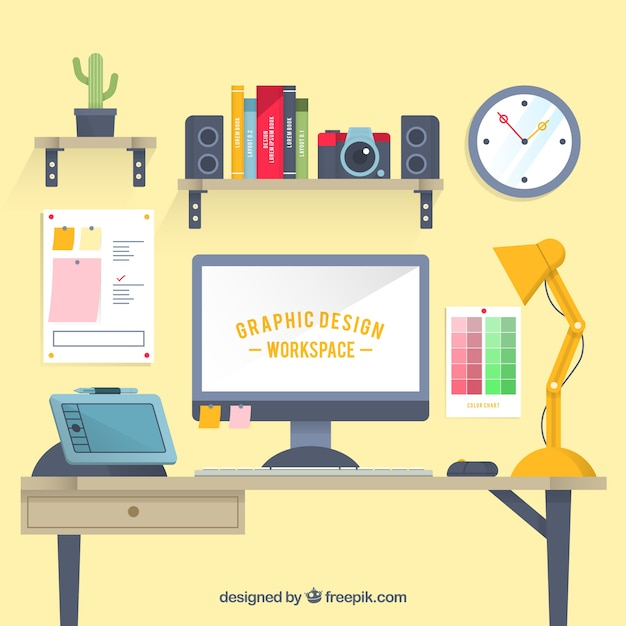 background,design,computer,graphic design,icons,work,graphic,backdrop,flat,desk,tablet,tools,elements,designer,background design,design elements,creativity,workspace,style,computer icon