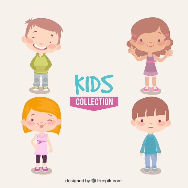  kids, design, children, color, happy, kid, child, human, person, flat, flat design, characters, pack, collection, smiling, colored, great, childhood
