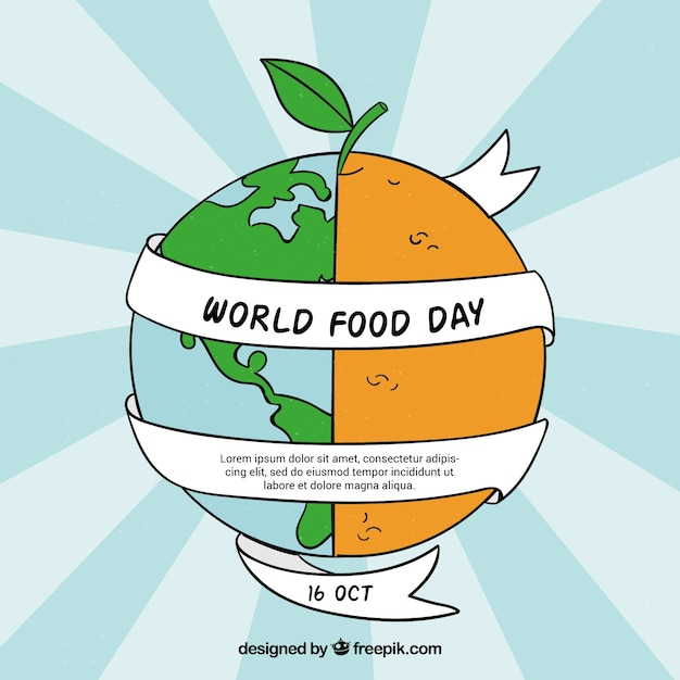 food,ribbon,hand,nature,world,hand drawn,fruit,globe,earth,health,celebration,orange,organic,agriculture,planet,healthy,vegetable,eat,healthy food,diet