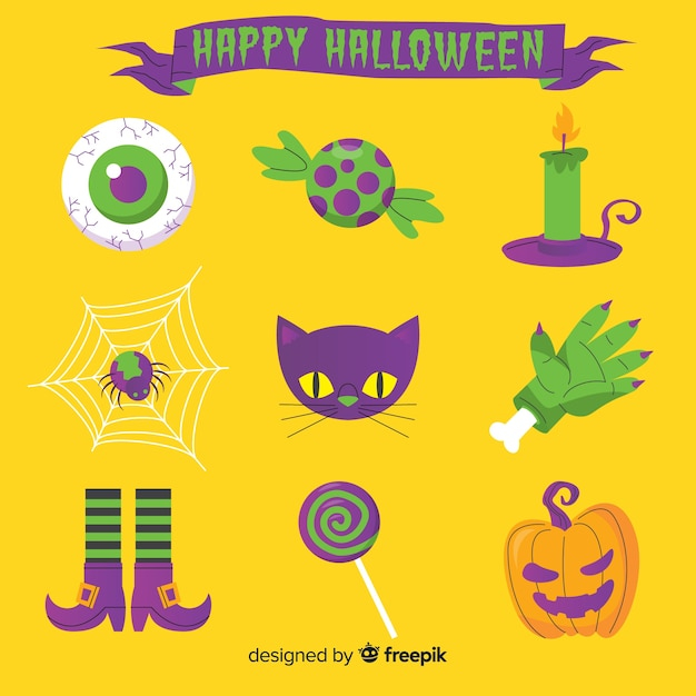 tree,party,design,halloween,cat,skull,celebration,black,moon,eye,holiday,owl,flat,monster,elements,flat design,pumpkin,design elements,walking,ghost