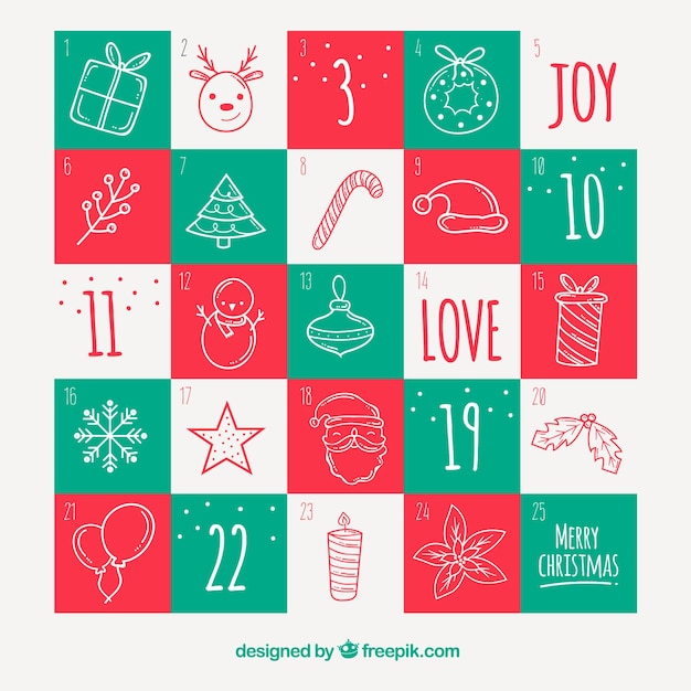 calendar,christmas,christmas card,winter,merry christmas,hand,green,xmas,red,hand drawn,celebration,happy,holiday,festival,happy holidays,decoration,christmas decoration,december,decorative,date