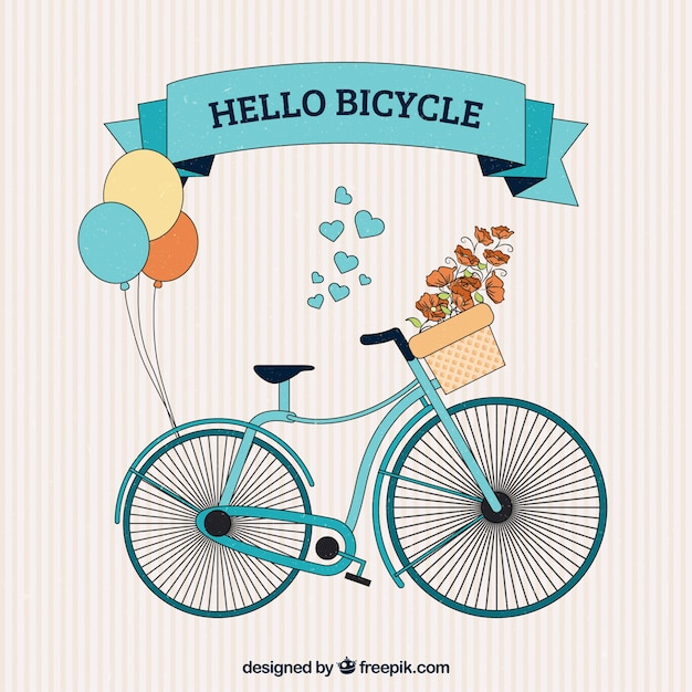 background,vintage,hand,vintage background,sport,fitness,retro,hand drawn,health,cute,sports,bike,bicycle,backdrop,drawing,balloons,transport,healthy,exercise,chain