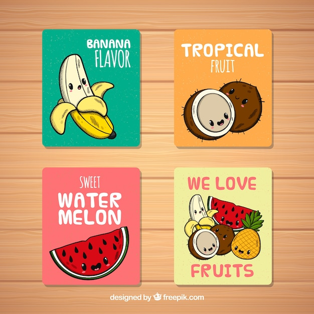  food, card, hand, kitchen, hand drawn, fruit, tropical, cooking, drawing, smiley, banana, healthy, coconut, dinner, cards, eat, print, healthy food, hand drawing, watermelon