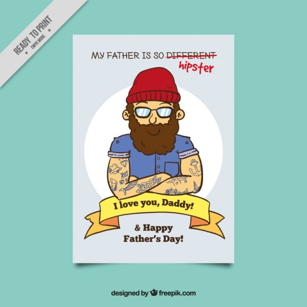 card,love,hand,family,hand drawn,hipster,celebration,happy,drawing,modern,beard,father,fathers day,celebrate,happy family,greeting card,dad,cool,parents,day