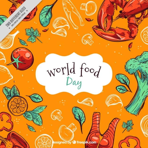 background,food,hand,fish,world,hand drawn,vegetables,fruits,cooking,drawing,meat,dinner,nutrition,day,drawn,sketchy,sketches,broccoli