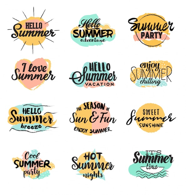  logo, poster, vintage, sale, label, party, travel, love, hand, summer, badge, sun, paint, retro, typography, brush, lines, text, holiday, tropical