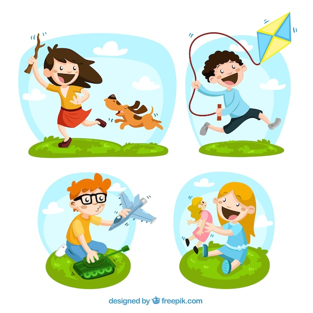  kids, children, cartoon, happy, kid, child, toys, illustration, play, toy, happiness, kids toys, playing