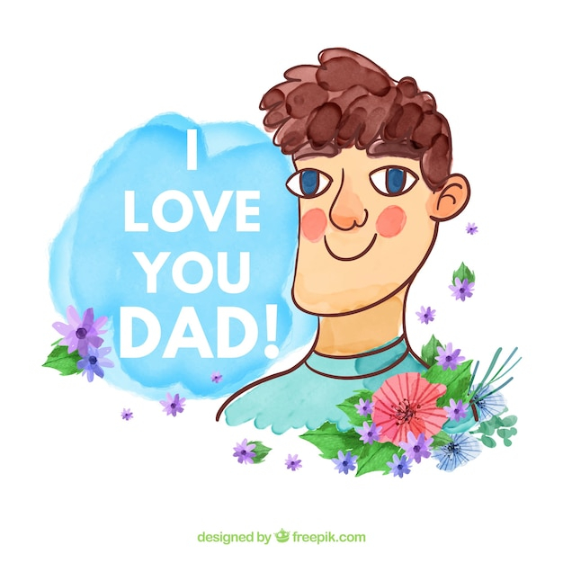 background,watercolor,card,flowers,love,family,man,celebration,happy,backdrop,father,fathers day,celebrate,greeting card,dad,parents,style,day,lovely,greeting