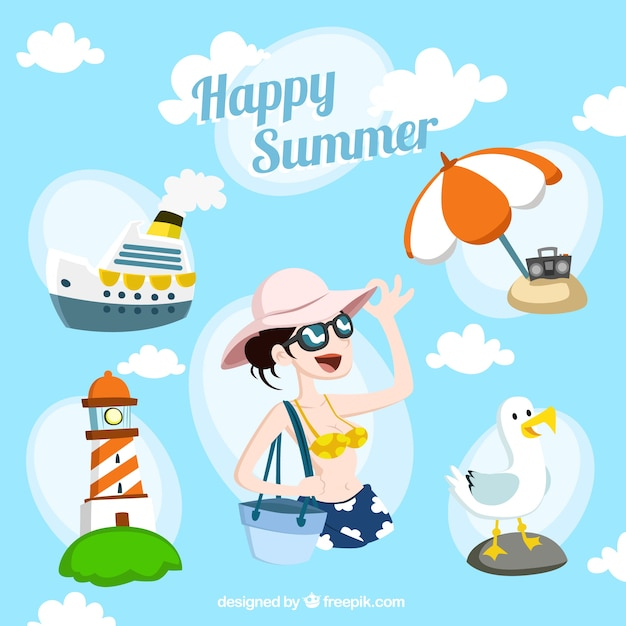 travel,summer,beach,happy,holiday,happy holidays,ship,boat,illustration,vacation,relax,holidays,summer beach,seagull