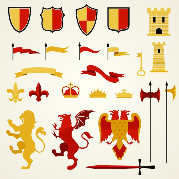 banner,ribbon,label,badge,crown,stamp,tag,sticker,shield,lion,sign,eagle,key,ribbon banner,castle,elements,seal,emblem,symbol,sword
