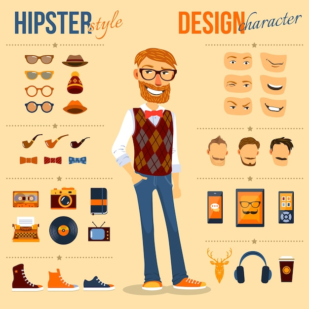  business, music, people, camera, man, fashion, character, cartoon, hair, face, hipster, bow, photo, shirt, avatar, glasses, person, shoes