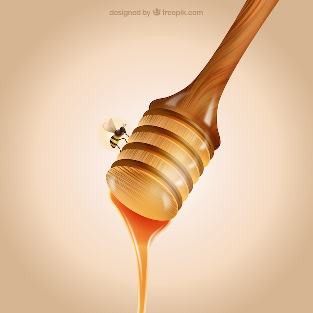 food,animal,animals,bee,honey,sweet,stick,honey bee,taste,tasty,ingredient,pouring,utensil,nectar,dipper
